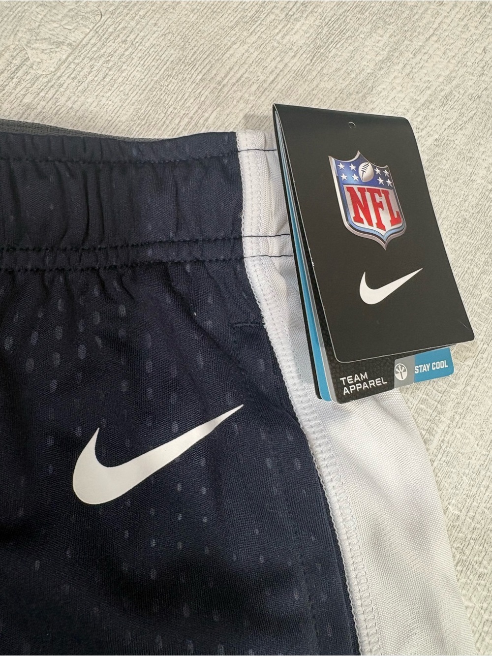 NWT Men’s Nike Chicago Bears Dri-FIT Shorts Navy - Picture 3 of 16
